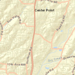 Center Point Street Map