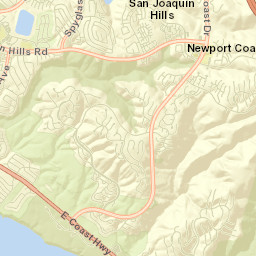 San Joaquin Hills Street Map