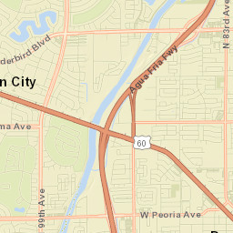 Peoria Street Map