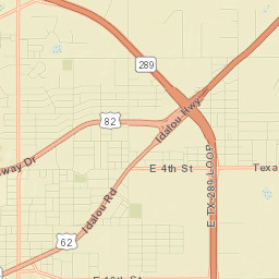 Lubbock County Street Map