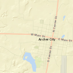 Archer City Street Map