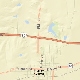 701-799 Commerce Street West, Honey Grove Street Map