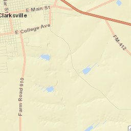 400-498 North Cedar Street, Clarksville, TX Street Map