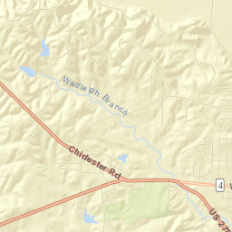 Ouachita County Street Map