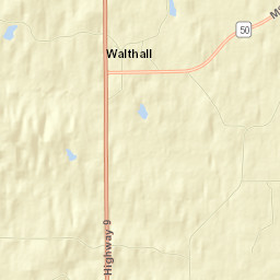 MS-9 Walthall MS 39771 USA Street Map