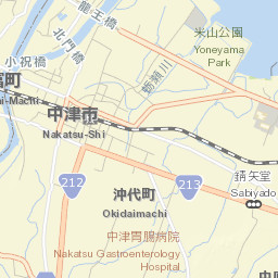 Nakatsu Street Map