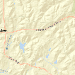 Chattahoochee Hills Street Map