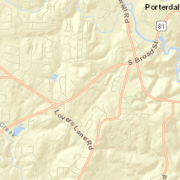 Porterdale Street Map