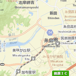 Maebaru-chūō Street Map