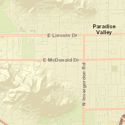 Paradise Valley Street Map