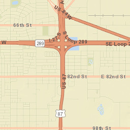 8301-8399 Avenue North Lubbock TX Street Map