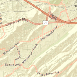 Irondale Street Map