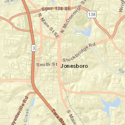 228 South Main Street, Jonesboro, GA Street Map