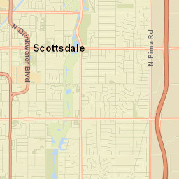 Scottsdale, Arizona Street Map