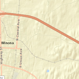 Winona Street Map