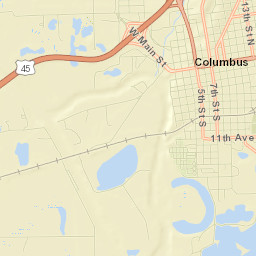 Lowndes County Street Map
