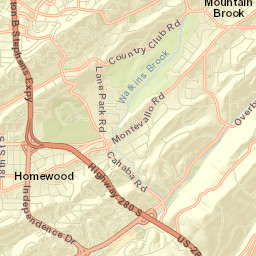 2738-2804 Cahaba Road, Mountain Brook, AL Street Map