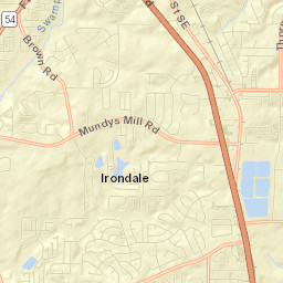 Irondale Street Map