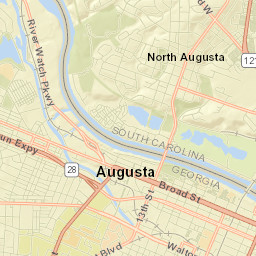 North Augusta Street Map