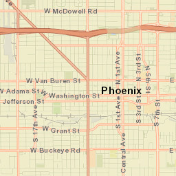 Phoenix Street Map