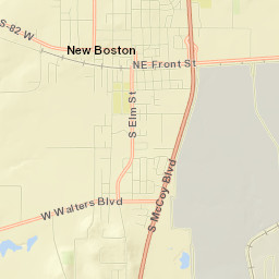 Bowie County Street Map