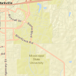 Mississippi State University Bost Extension Drive Starkville Street Map