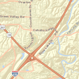 Cahaba Heights Street Map