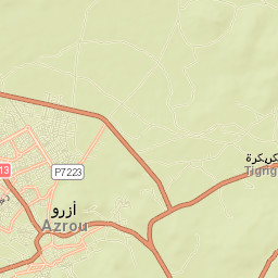 Azrou Street Map