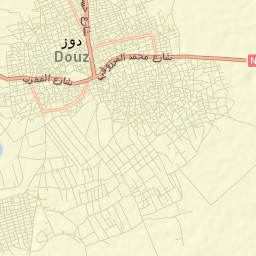 Douz Street Map