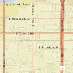 Tempe Street Map