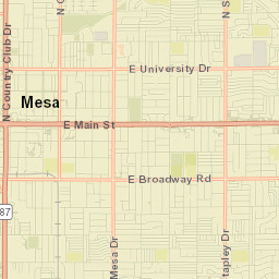 Mesa Street Map