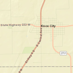 Knox City Street Map