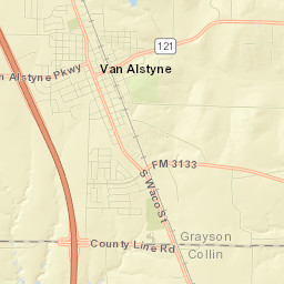 Van Alstyne Street Map