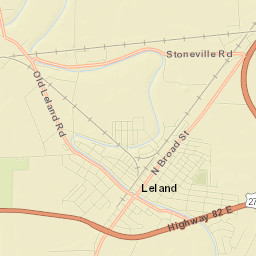 Leland Street Map