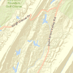 Highland Lakes Street Map