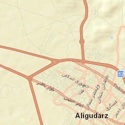 Aligudarz Street Map