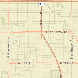 2400-2498 South Baylor Avenue, Roswell Street Map