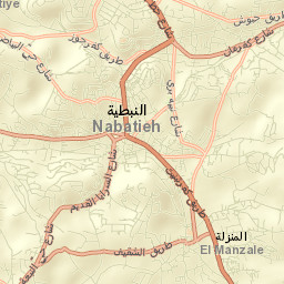 Nabatîyé et Tahta Street Map