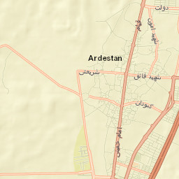 Ardestan Street Map