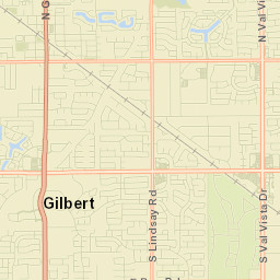Gilbert, Arizona Street Map