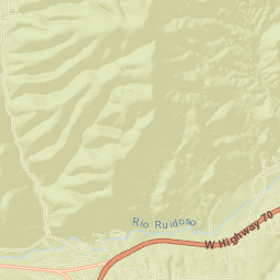 Ruidoso Downs Street Map