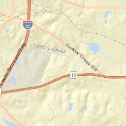 Coweta County Street Map