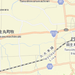 Tanushimarumachi-toyoki Street Map