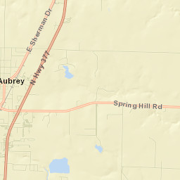 543-667 Spring Hill Road, Aubrey, TX Street Map