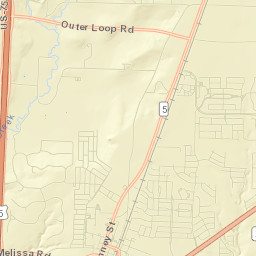 Melissa Street Map