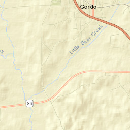 Gordo Street Map