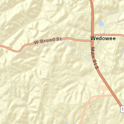 Wedowee Street Map