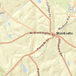 Jasper County Street Map