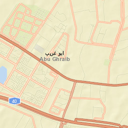 Abu Ghraib District Street Map