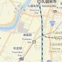 Kurume Street Map